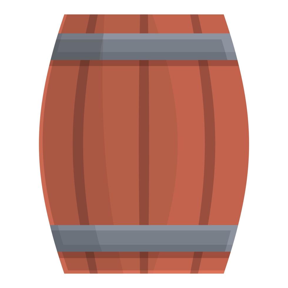 vector de dibujos animados de icono de juego de barril de madera. juego de casino