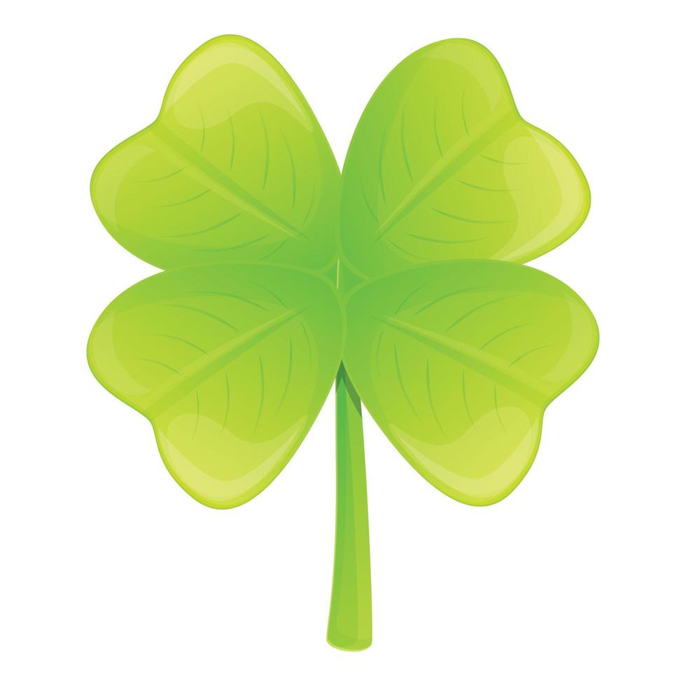 Clover culture icon, cartoon style vector