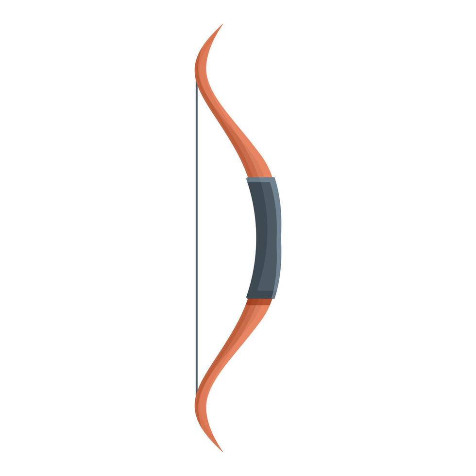 Longbow icon cartoon vector. Ancient archery vector