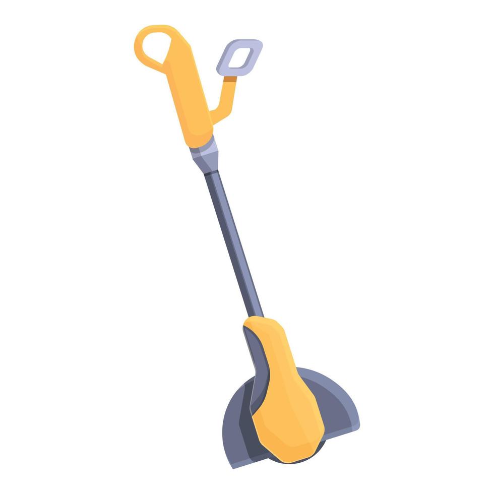 Handle trimmer icon cartoon vector. Lawn garden vector