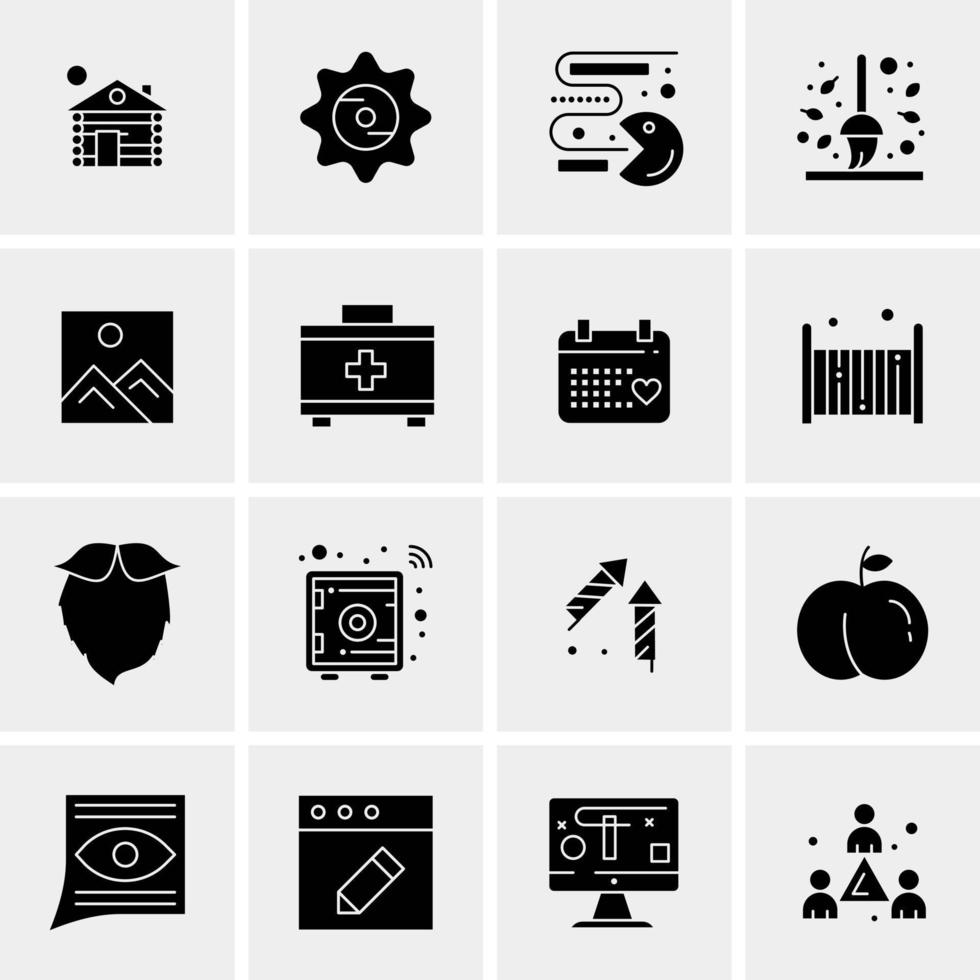 16 Universal Business Icons Vector Creative Icon Illustration to use in web and Mobile Related project