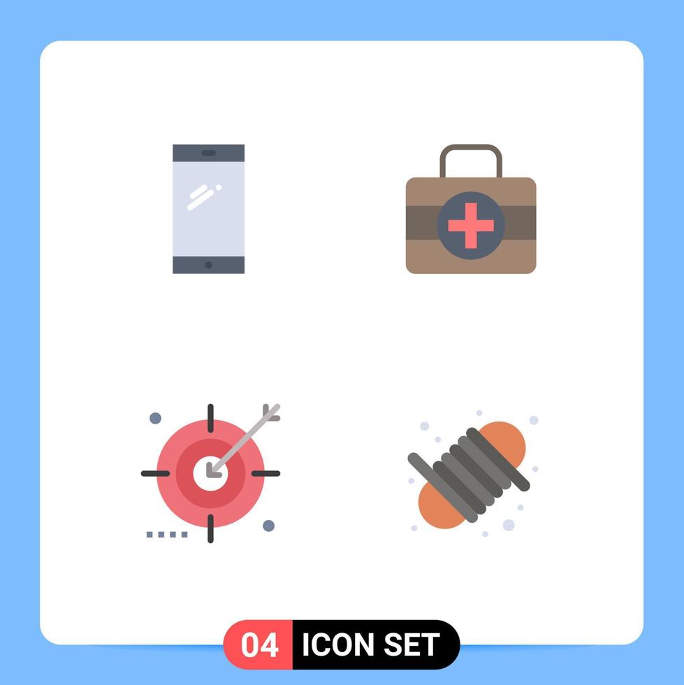 4 Thematic Vector Flat Icons and Editable Symbols of phone engine huawei medici optimization Editable Vector Design Elements