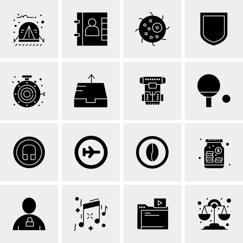 16 Universal Business Icons Vector Creative Icon Illustration to use in web and Mobile Related project