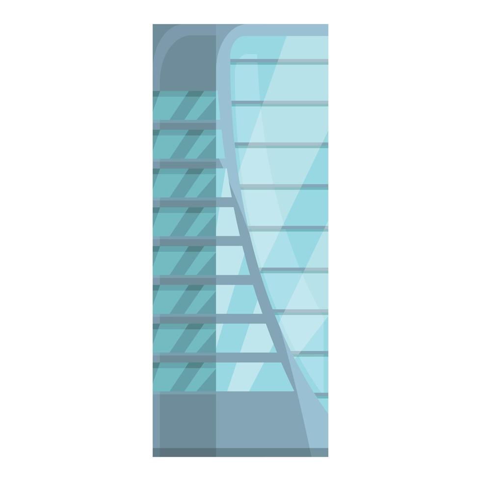 Exterior multistory icon cartoon vector. Condo block vector