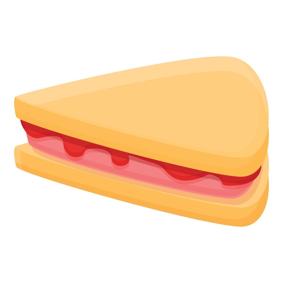 vector de dibujos animados de icono de sándwich dulce. comida australiana