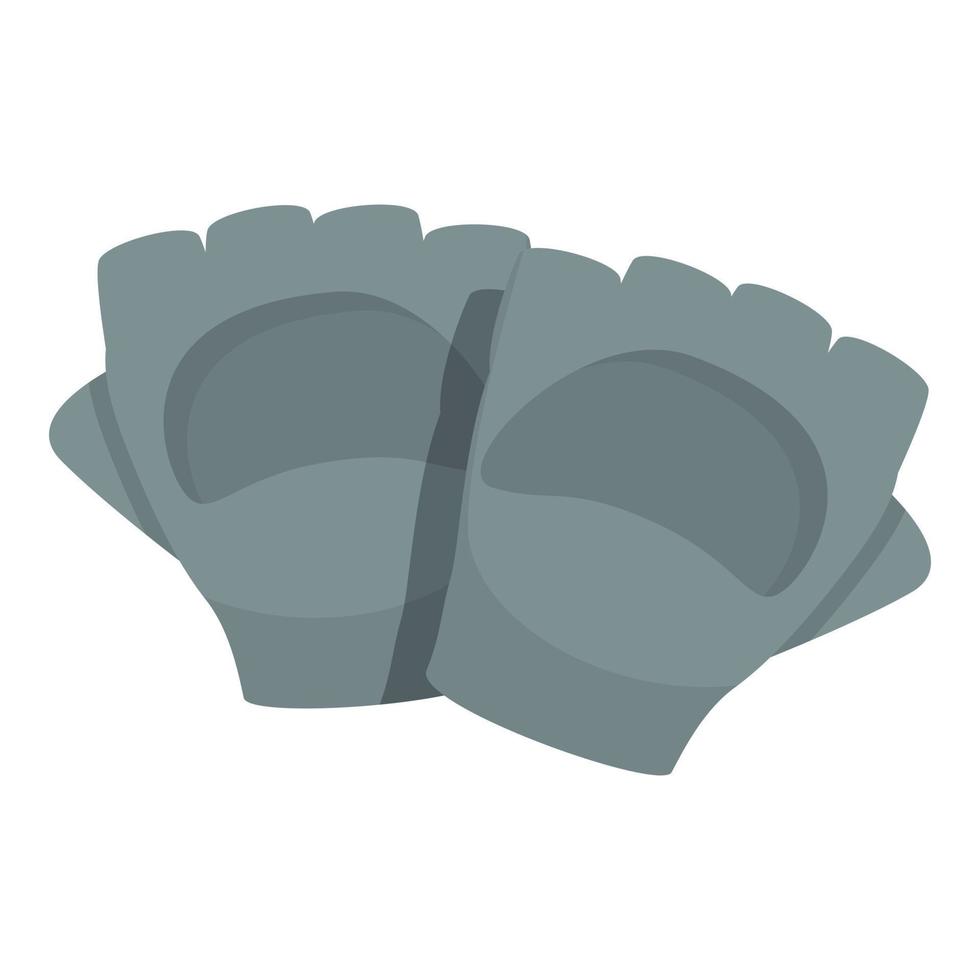 Bike gloves icon cartoon vector. Sport glove vector