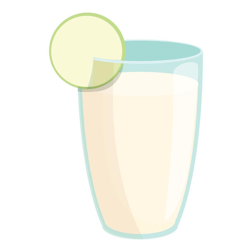 Milk cocktail icon cartoon vector. Dish food vector