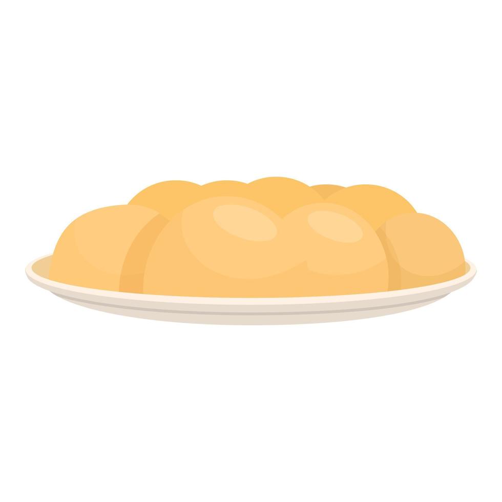 Baked tart icon cartoon vector. Brazilian dish vector