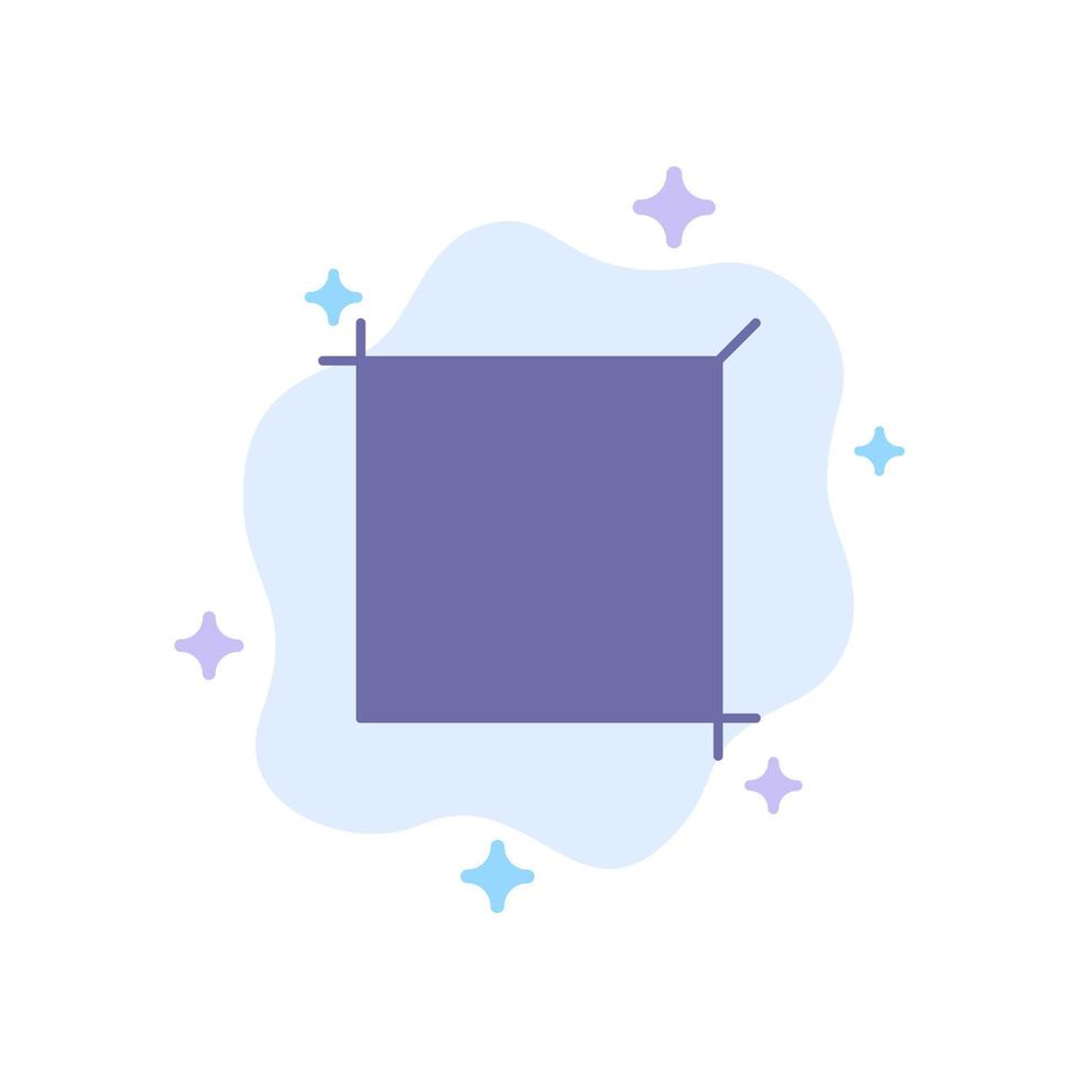Crop Design Tool Blue Icon on Abstract Cloud Background vector