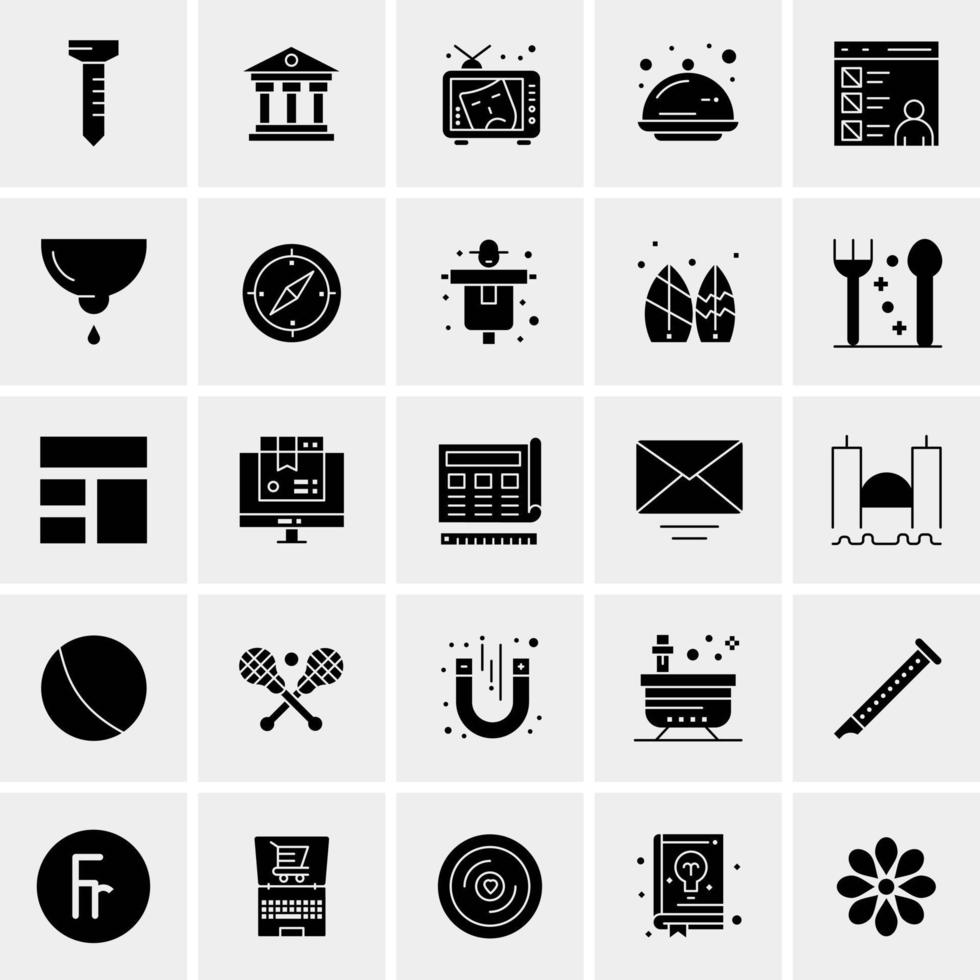 25 Universal Business Icons Vector Creative Icon Illustration to use in web and Mobile Related project