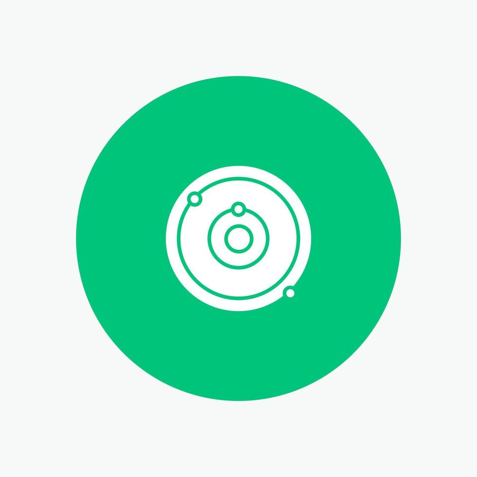 Astronomy Planet Education Learning white glyph icon vector