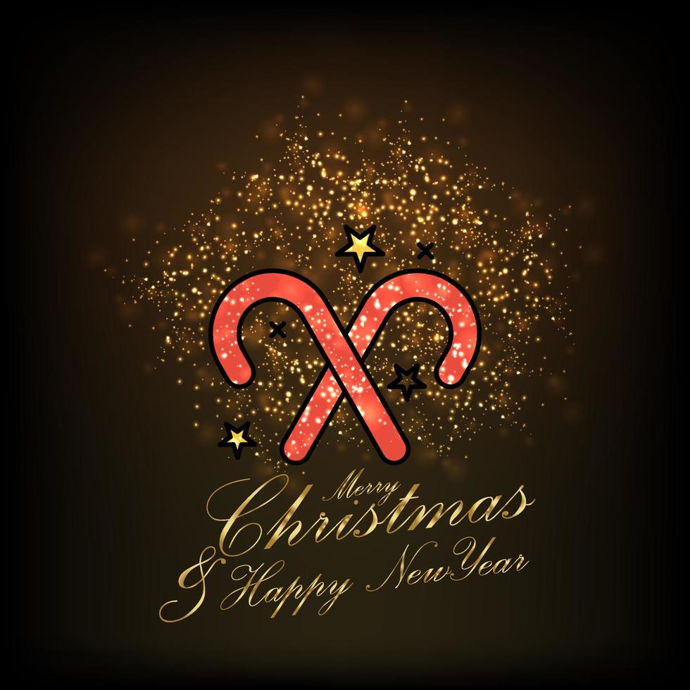 Merry Christmas and Happy new Year Abstract Glitter background vector
