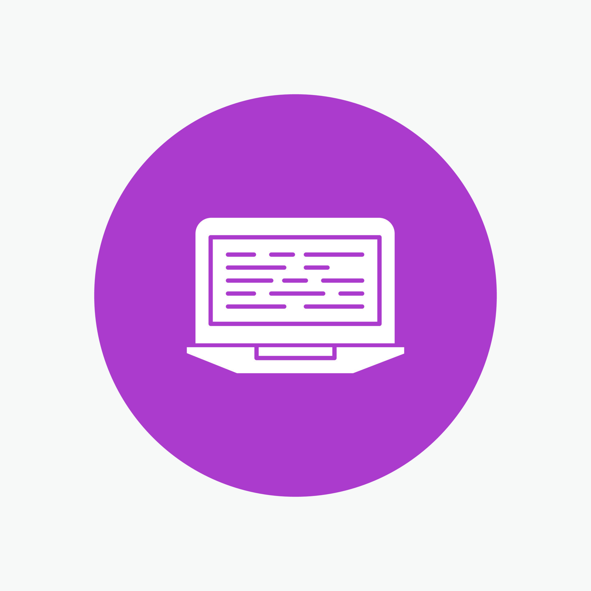 Laptop displaying code on the screen.