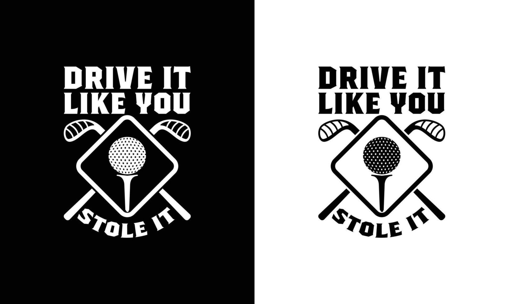 Golf Quote T shirt design, typography vector