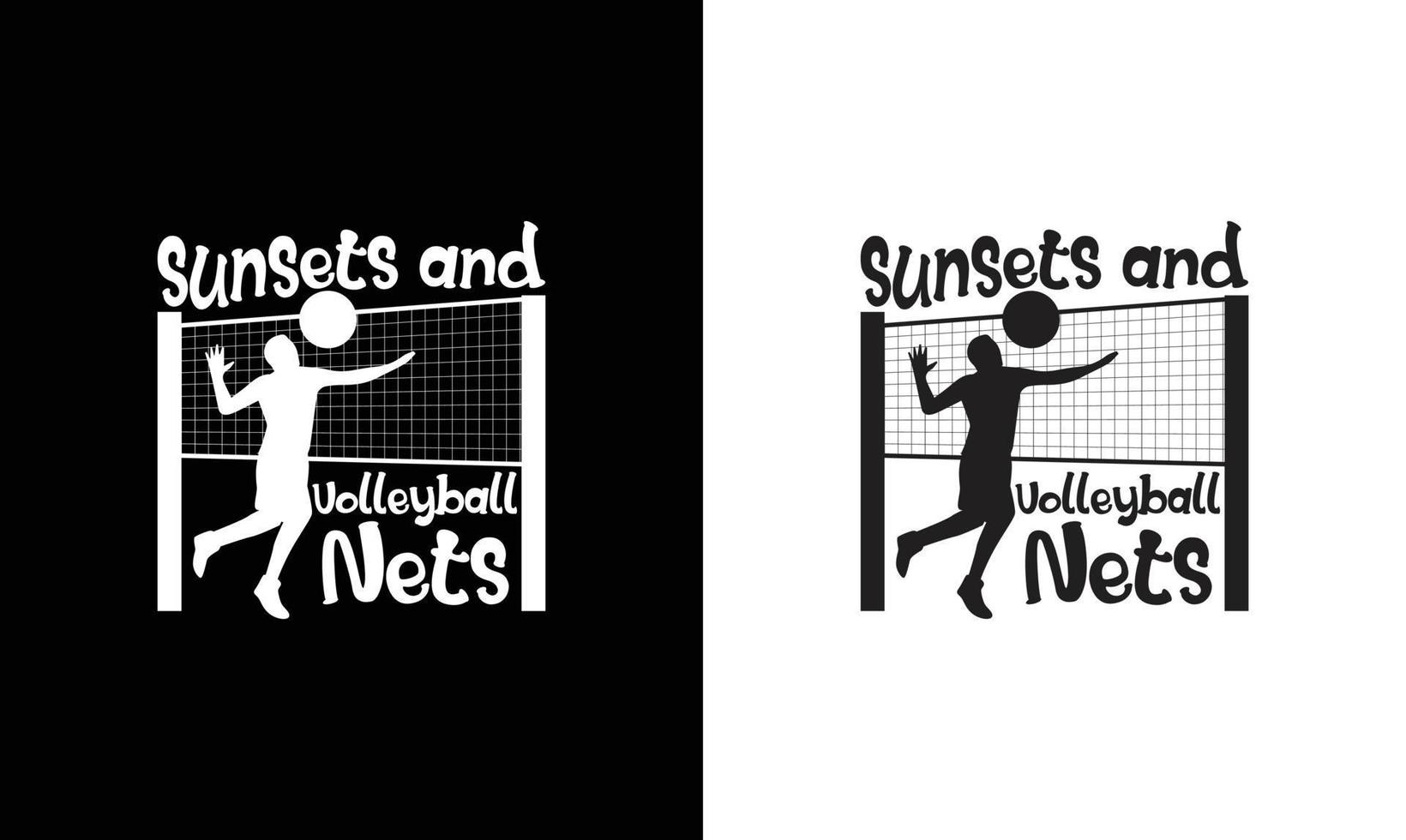 diseño de camiseta de cita de voleibol, tipografía vector