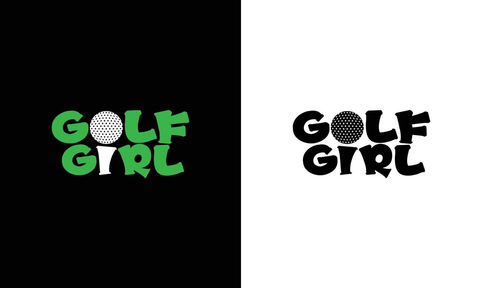 diseño de camiseta de cita de golf, tipografía vector