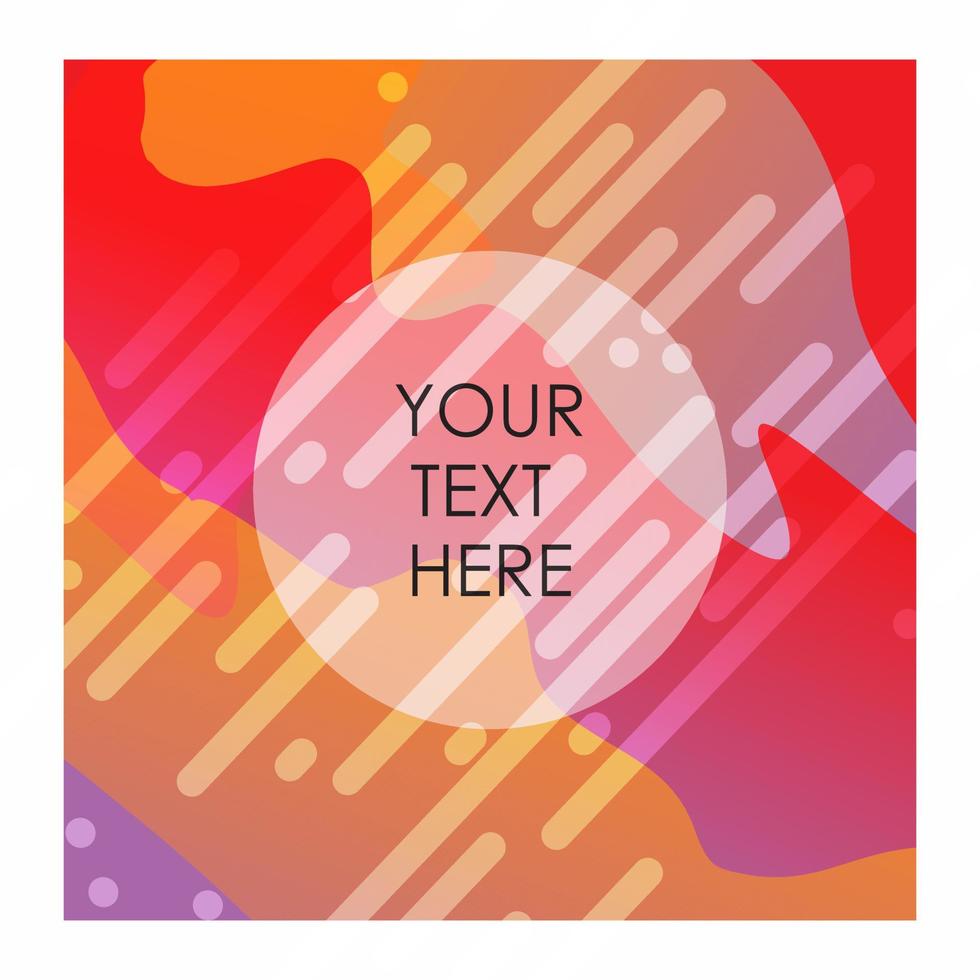 Colorful background with typography vector