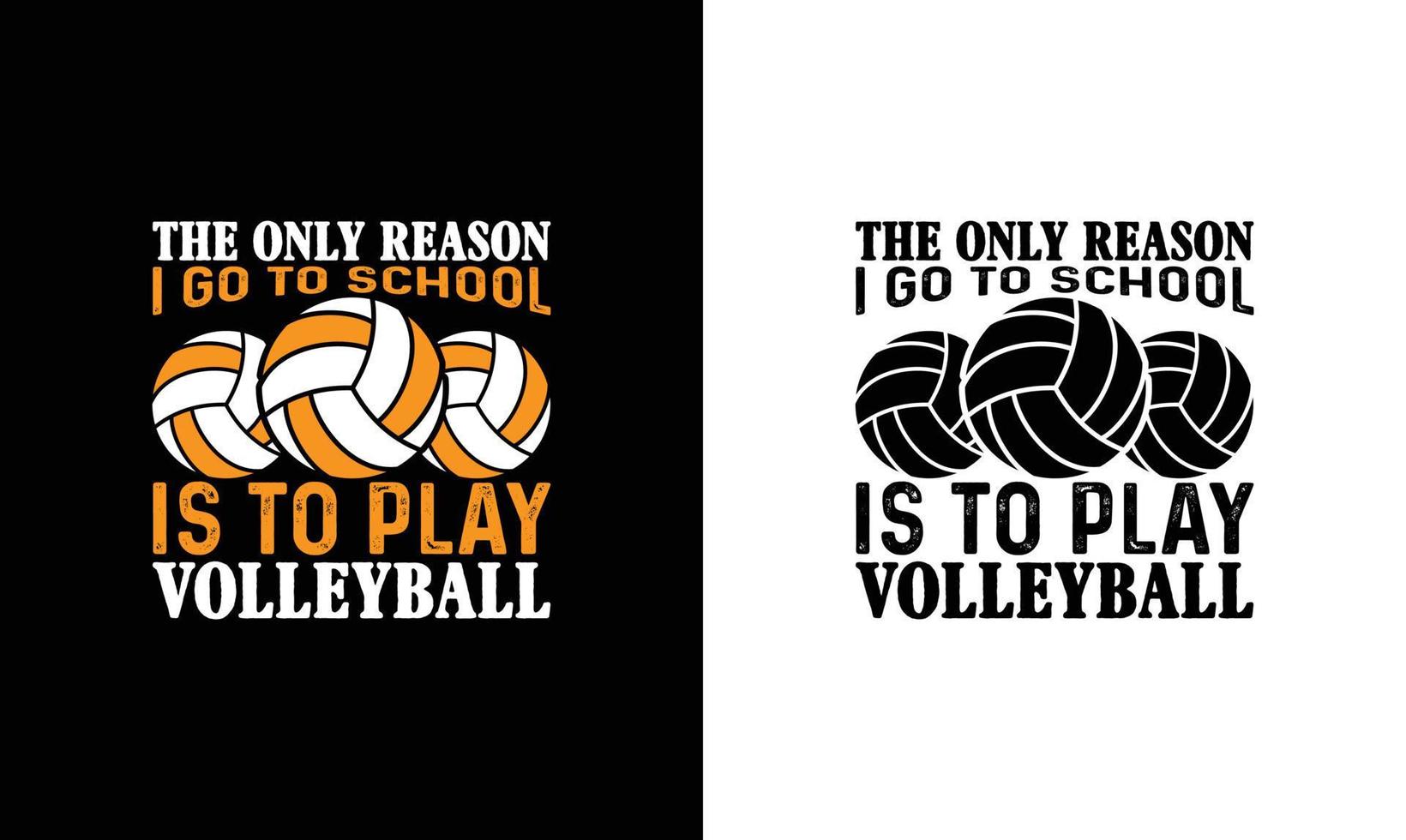 diseño de camiseta de cita de voleibol, tipografía vector