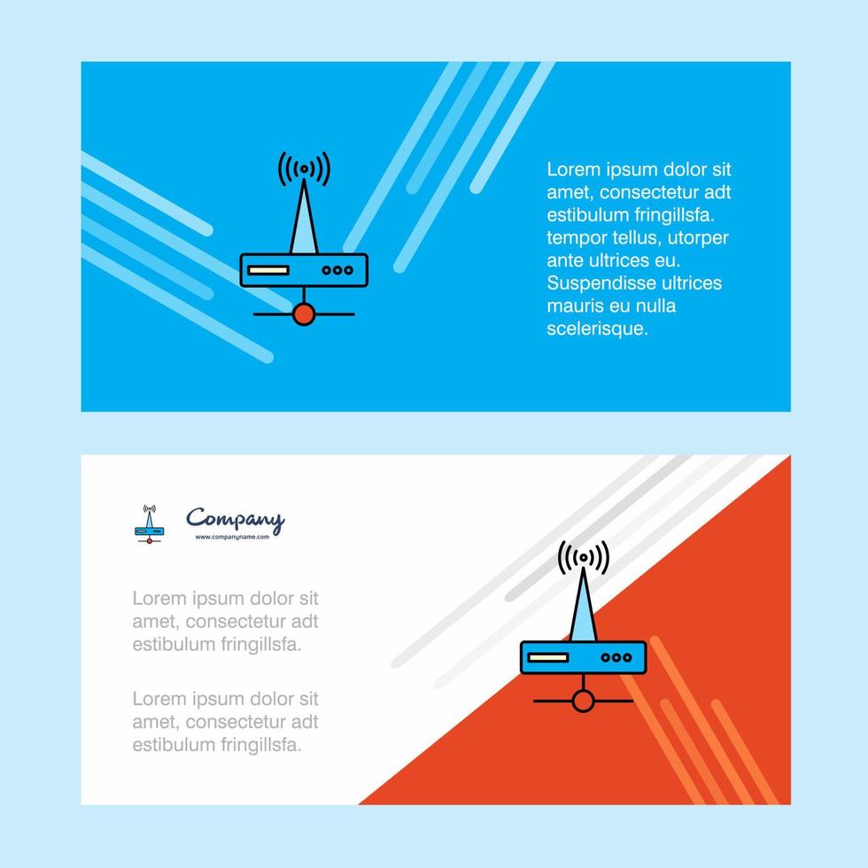 Wifi router abstract corporate business banner template horizontal Wifi router abstract corporate business banner template horizontal