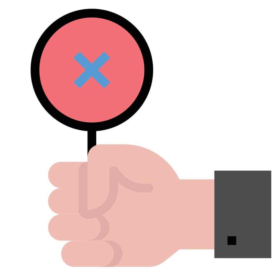 failure flat icon vector Illustration,  business icon