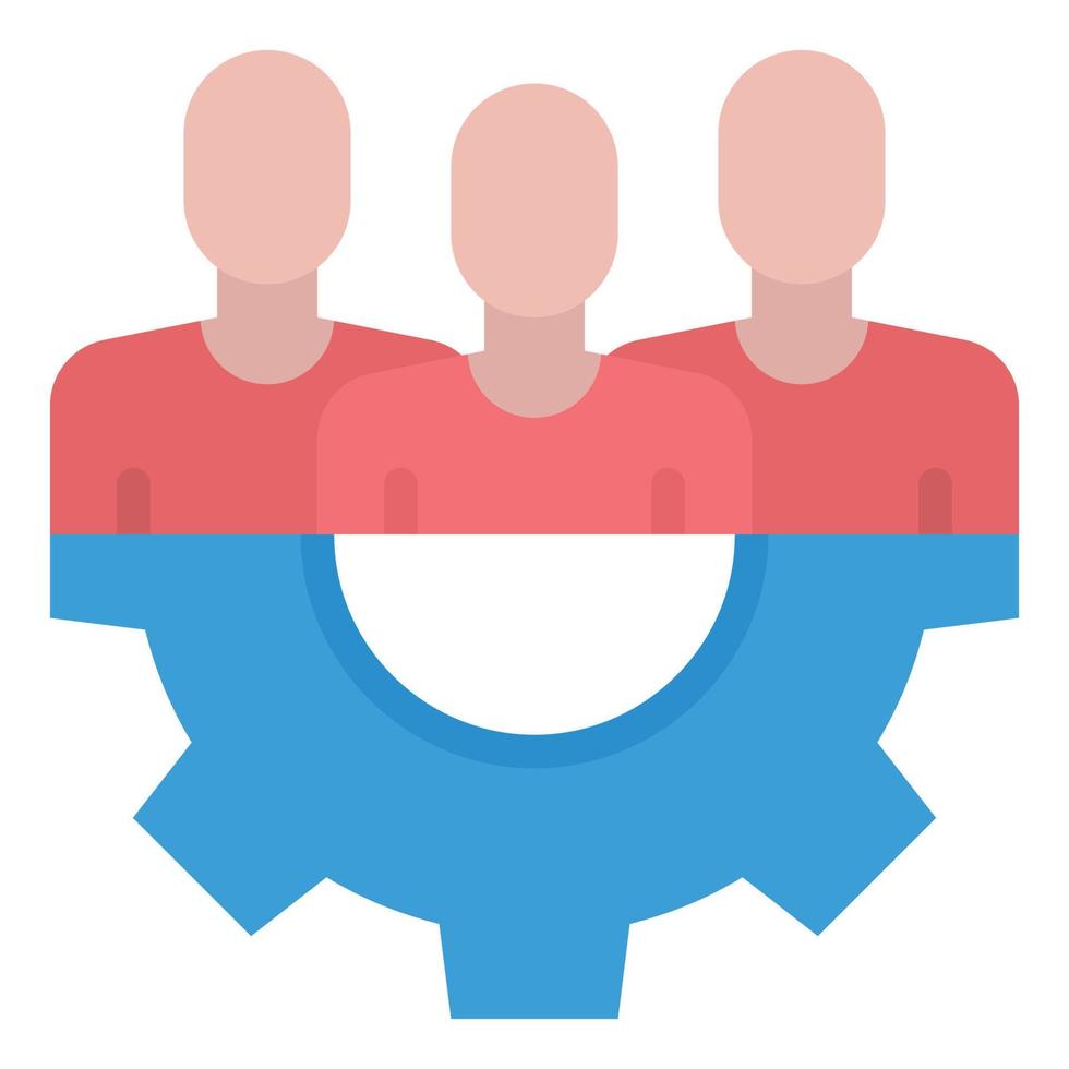 management flat icon vector Illustration,  business icon