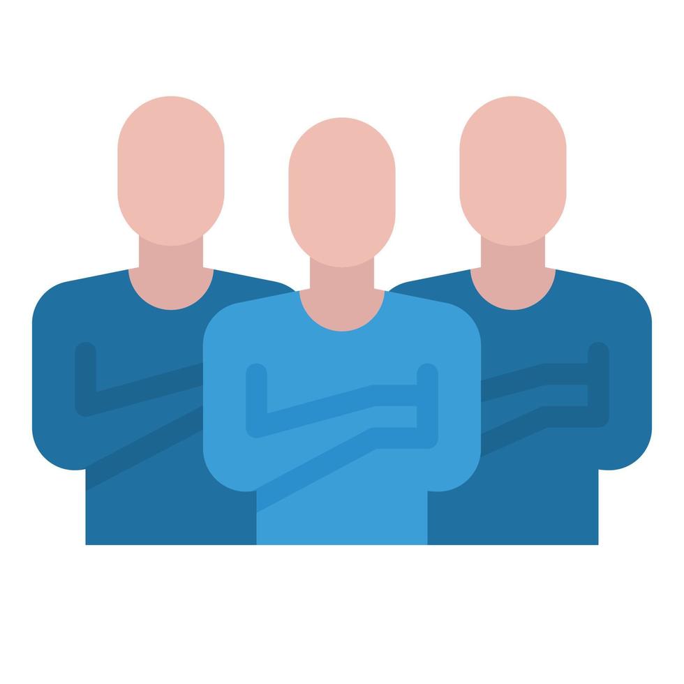Teamleadership icono plano ilustración vectorial, icono empresarial vector