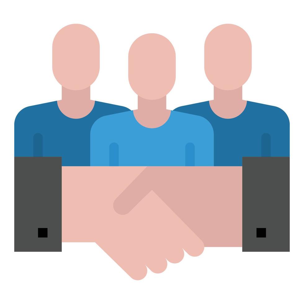 negotiation flat icon vector Illustration,  business icon