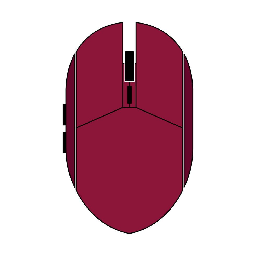 illustration of mouse for computer. EPS 10 vector