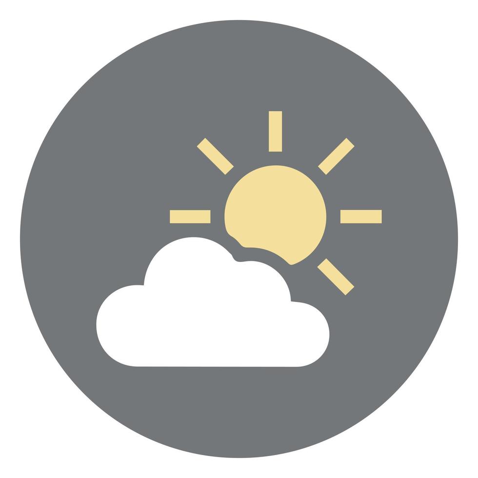icon of cloudy vector