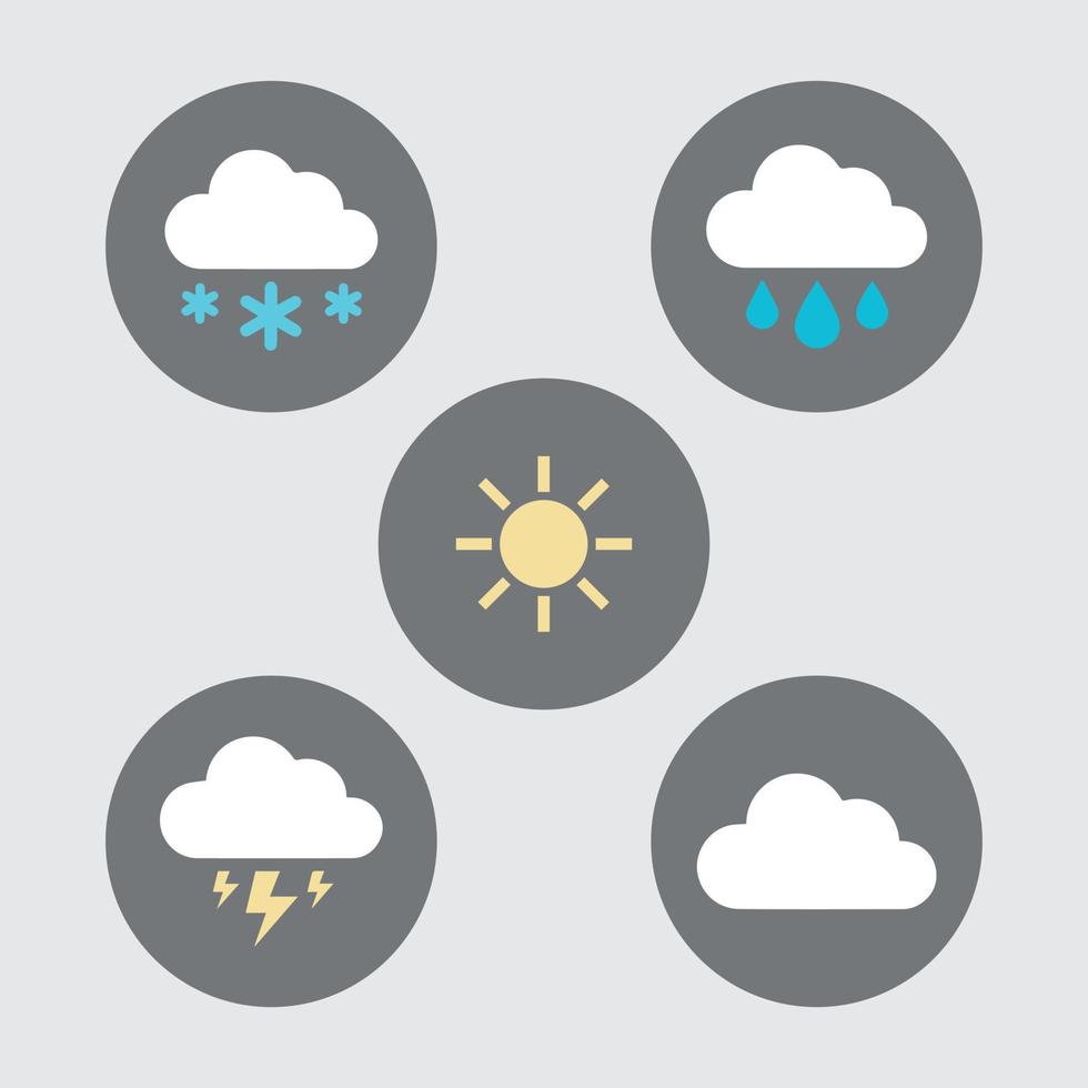 a set of clouds icon vector