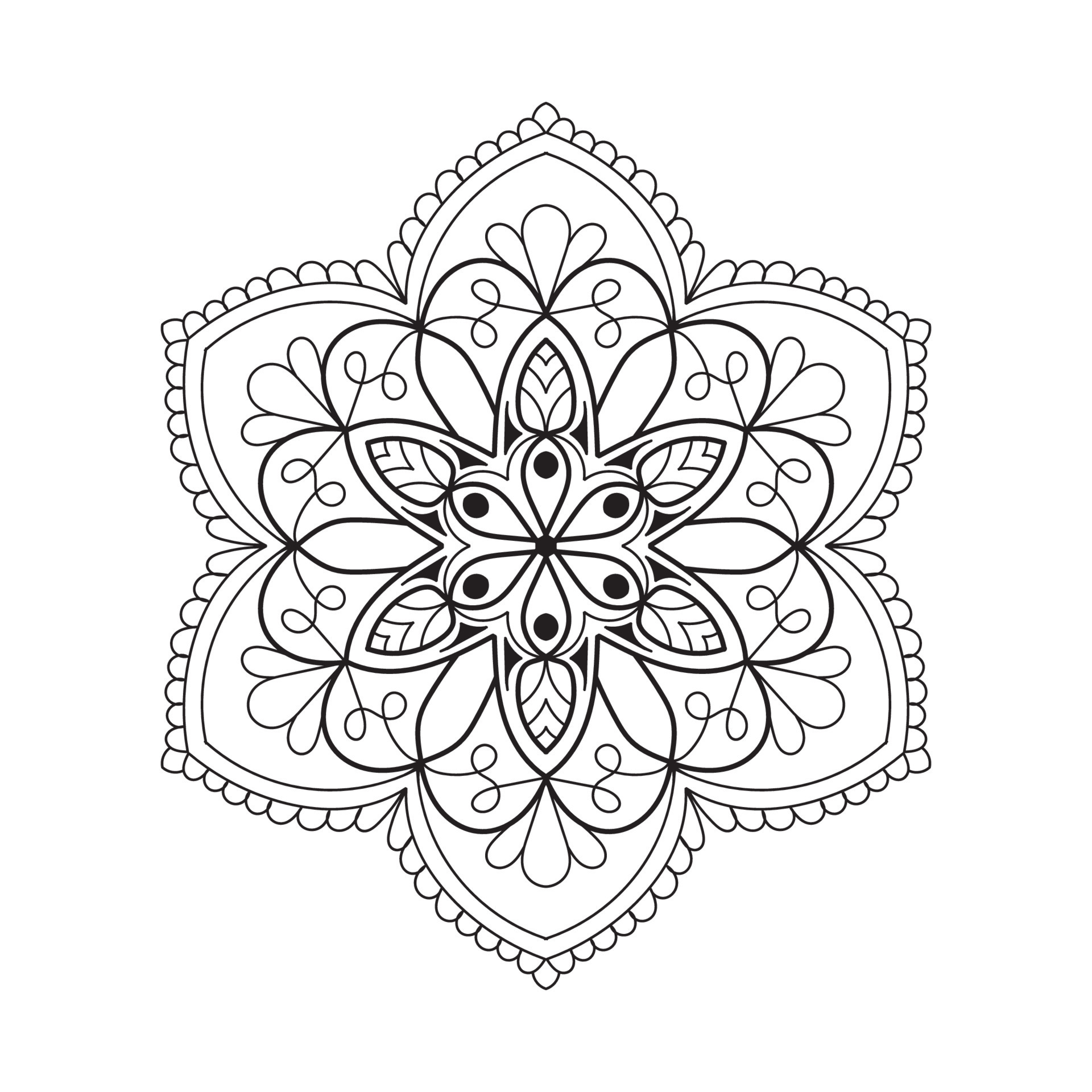 mandala bundle background black and white design concept 14336828