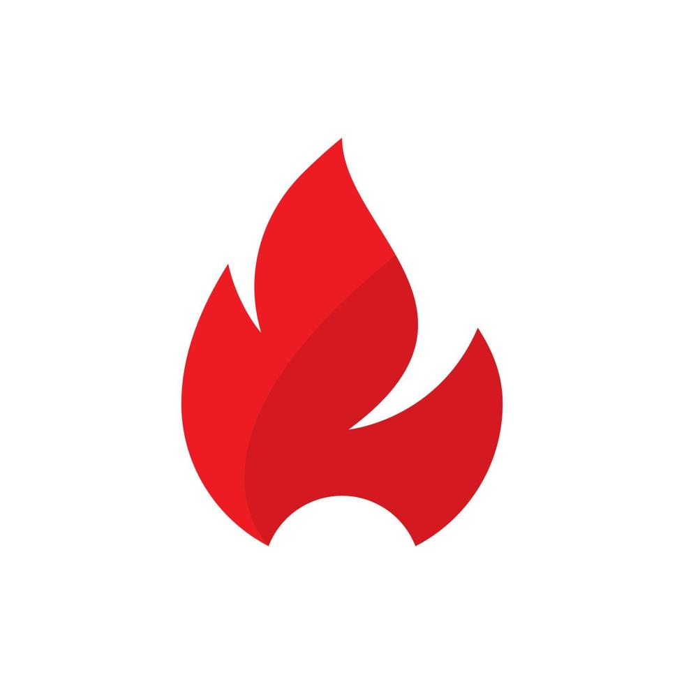 logo de llama de fuego vector