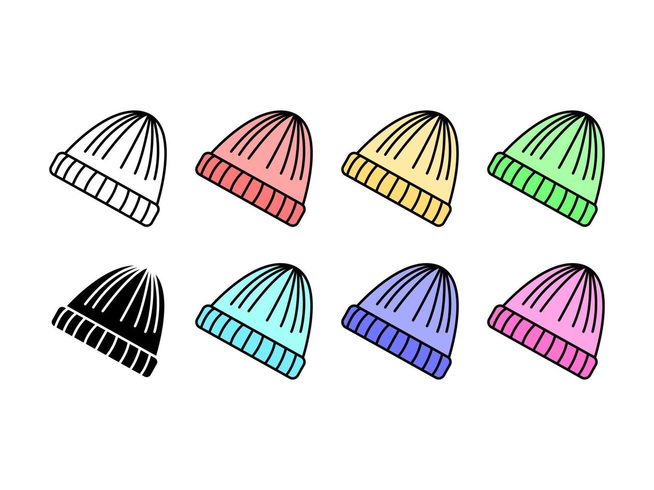 vector graphic design in the form of a beanie for a head warmer, suitable as a complement to the design