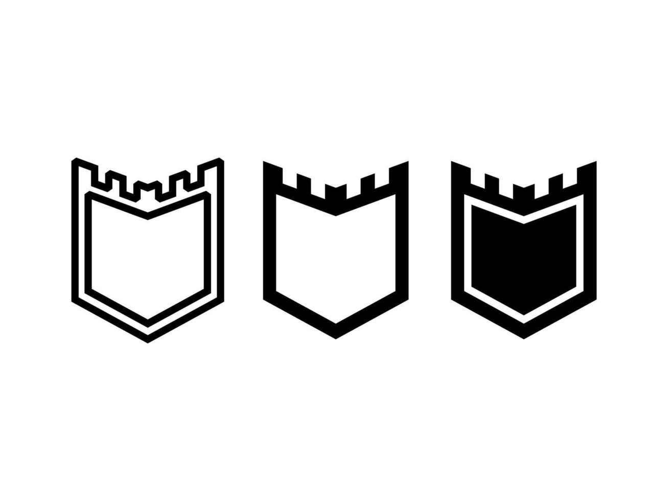 diseño gráfico vectorial en forma de insignias o emblemas con varias formas adecuadas para complementar diseños de logotipos y otros vector
