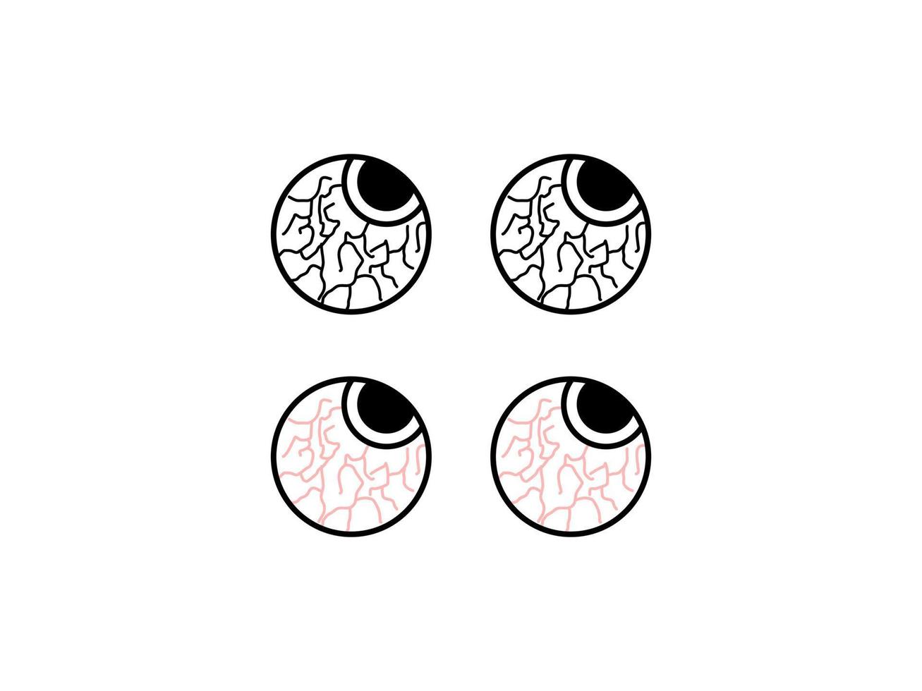 The eyeball graphic design is a great addition to Halloween and other event designs vector