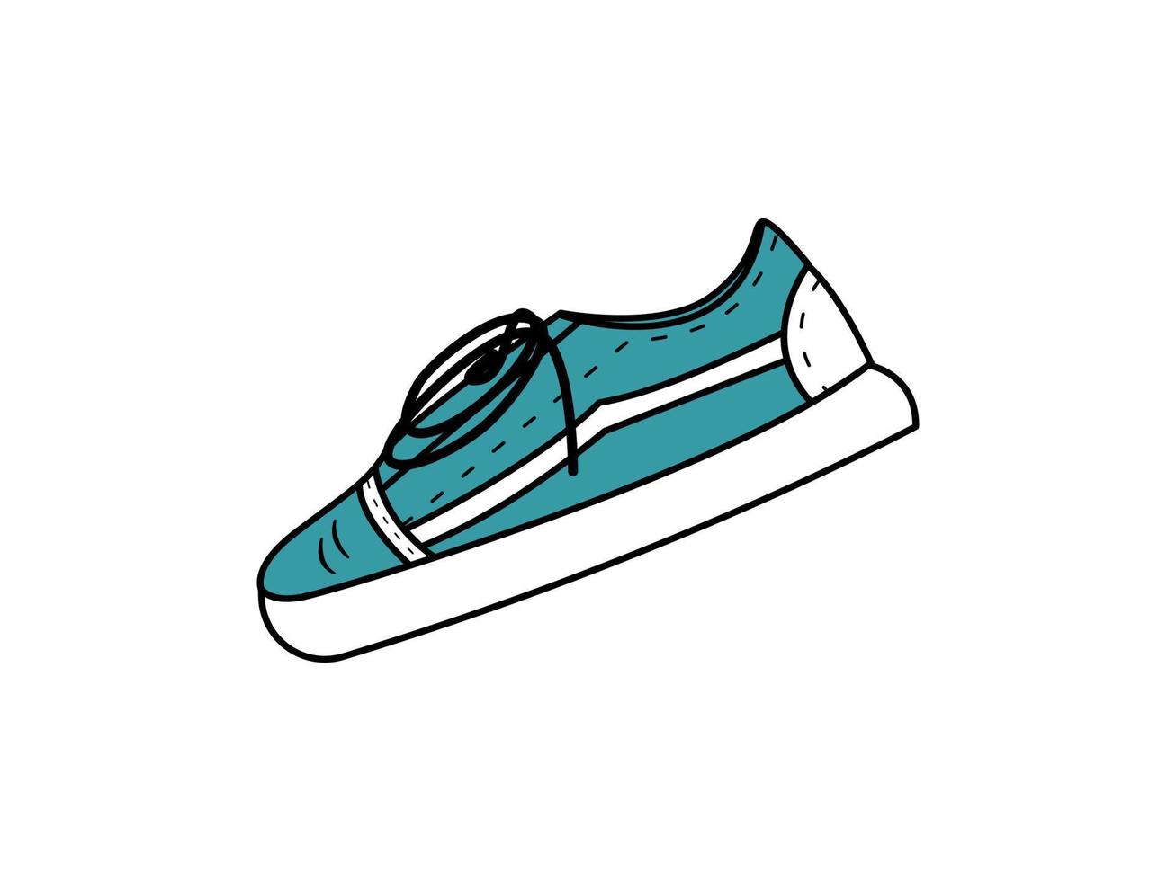 el diseño gráfico de la ilustración del zapato es adecuado para ser utilizado como diseño complementario vector