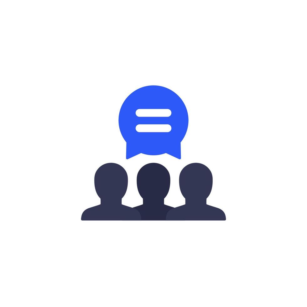 social equality icon on white vector