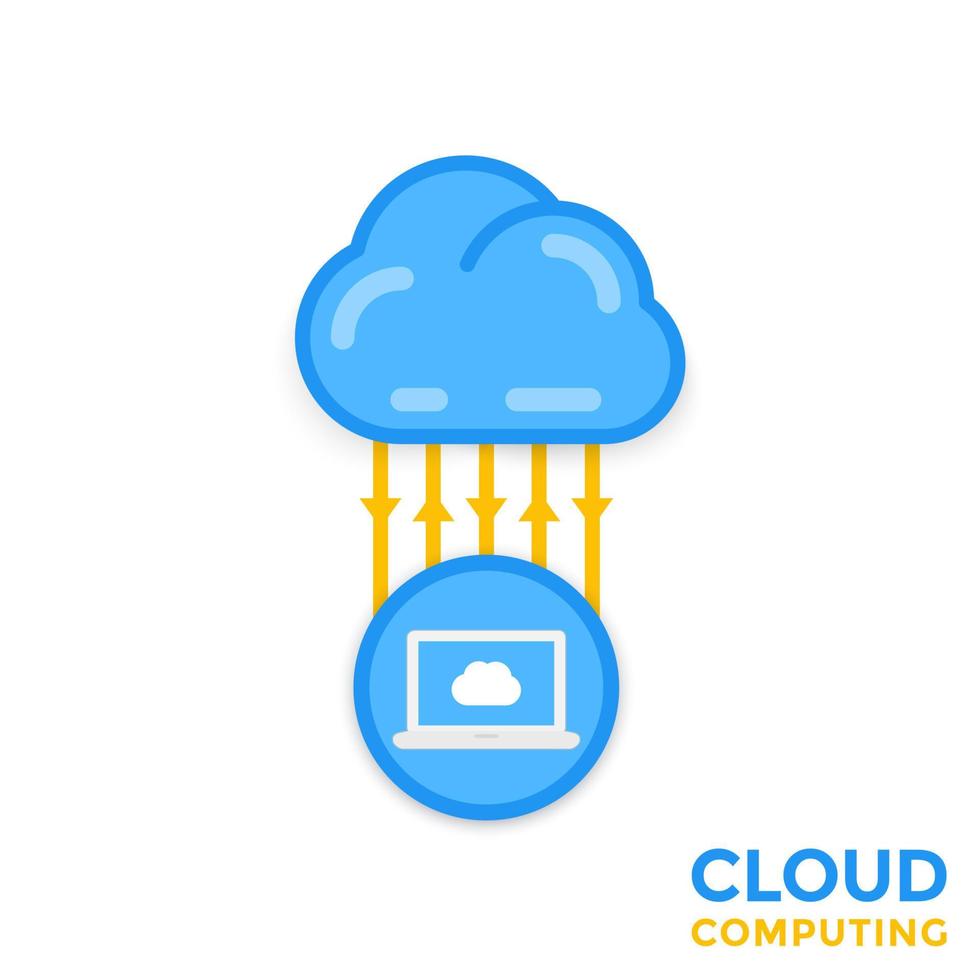 cloud technologies vector illustration