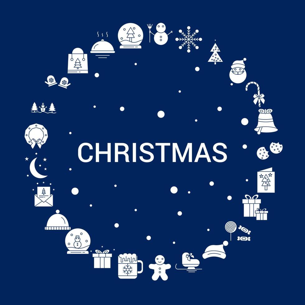 Creative Christmas icon Background vector