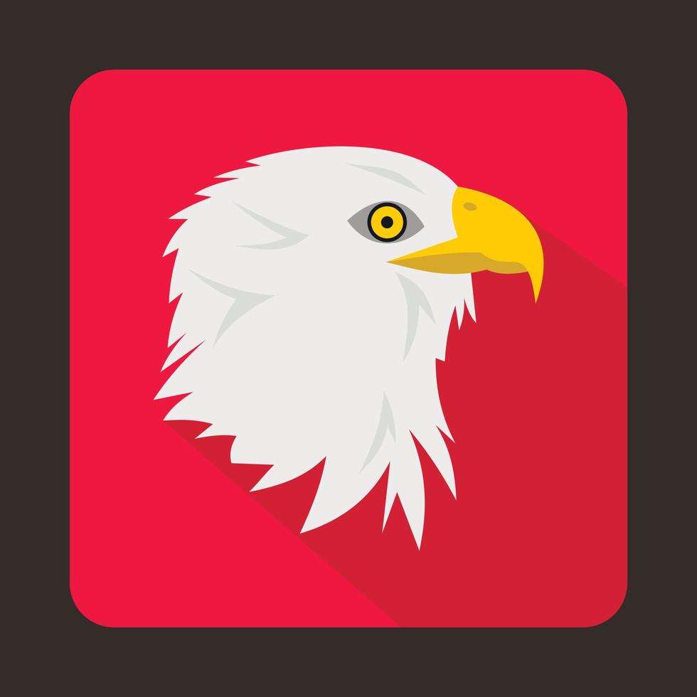 icono de águila, estilo plano vector