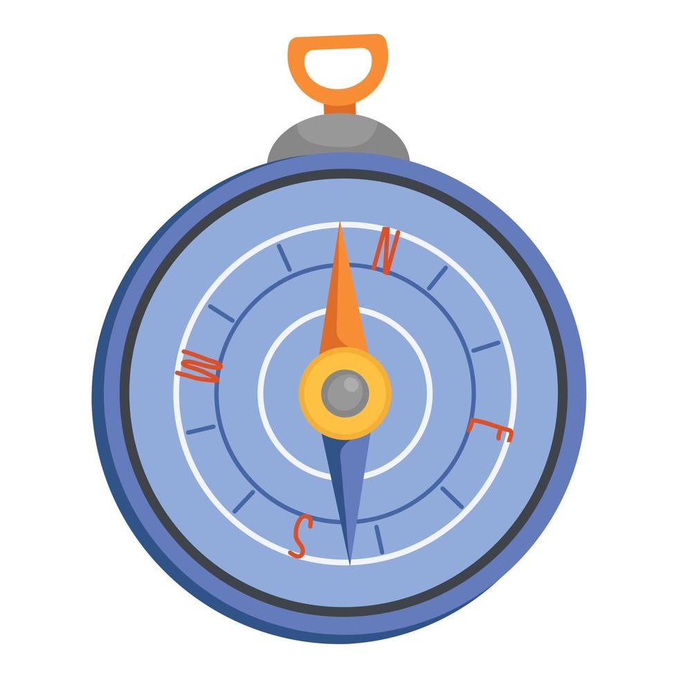 Compass icon, flat style vector