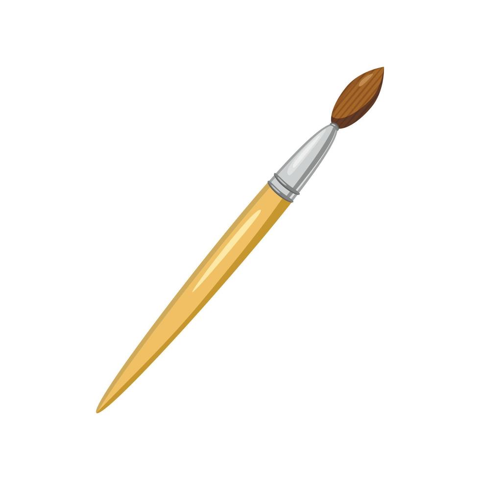 Paint brush icon, cartoon style vector