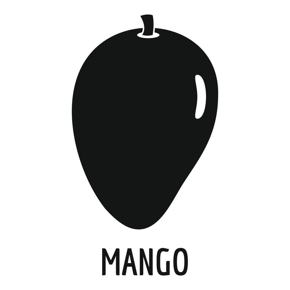 icono de mango, estilo simple. vector