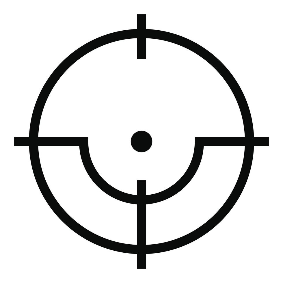 Sniper icon, simple style. vector