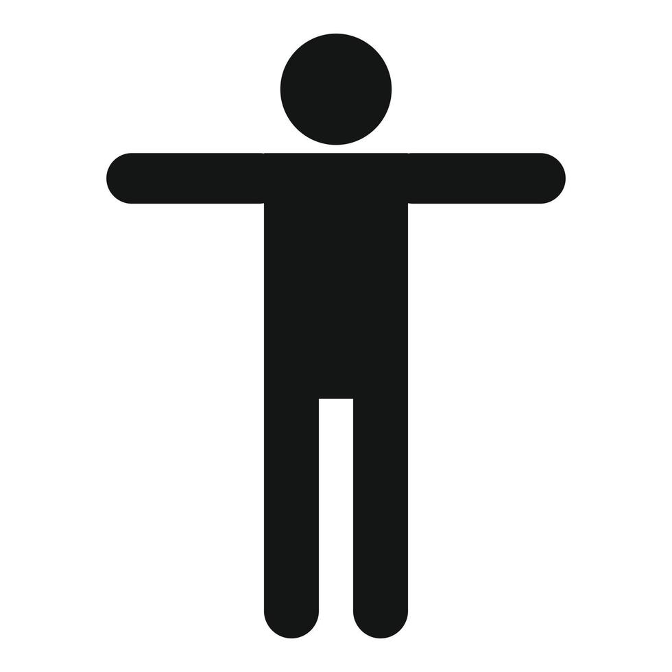Stick figure stickman icon pictogram vector simple