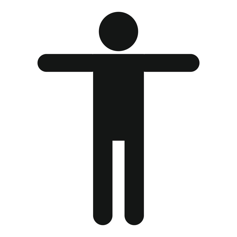 Stick figure stickman icon pictogram vector simple