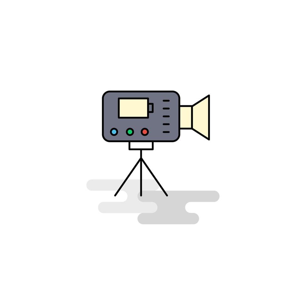 vector de icono de videocámara plana