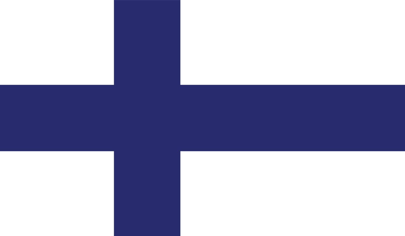 imagen de la bandera de finlandia vector