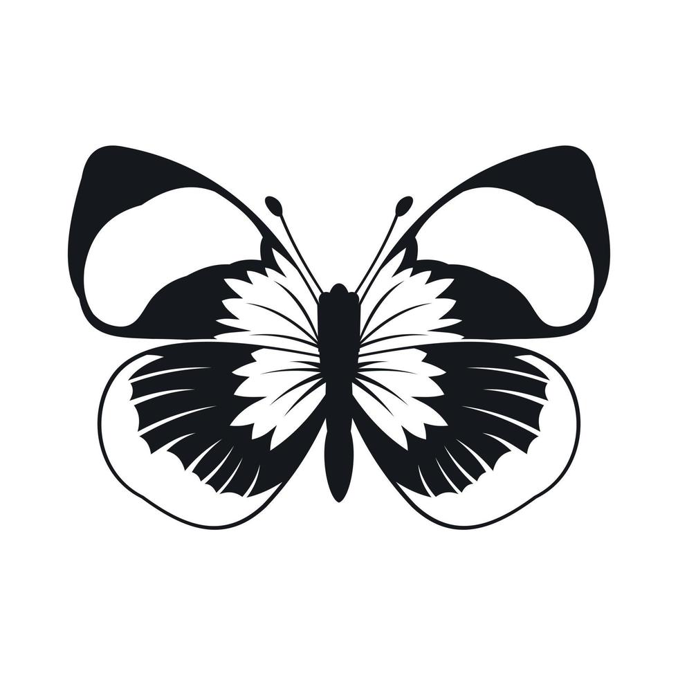 icono de mariposa, estilo simple vector