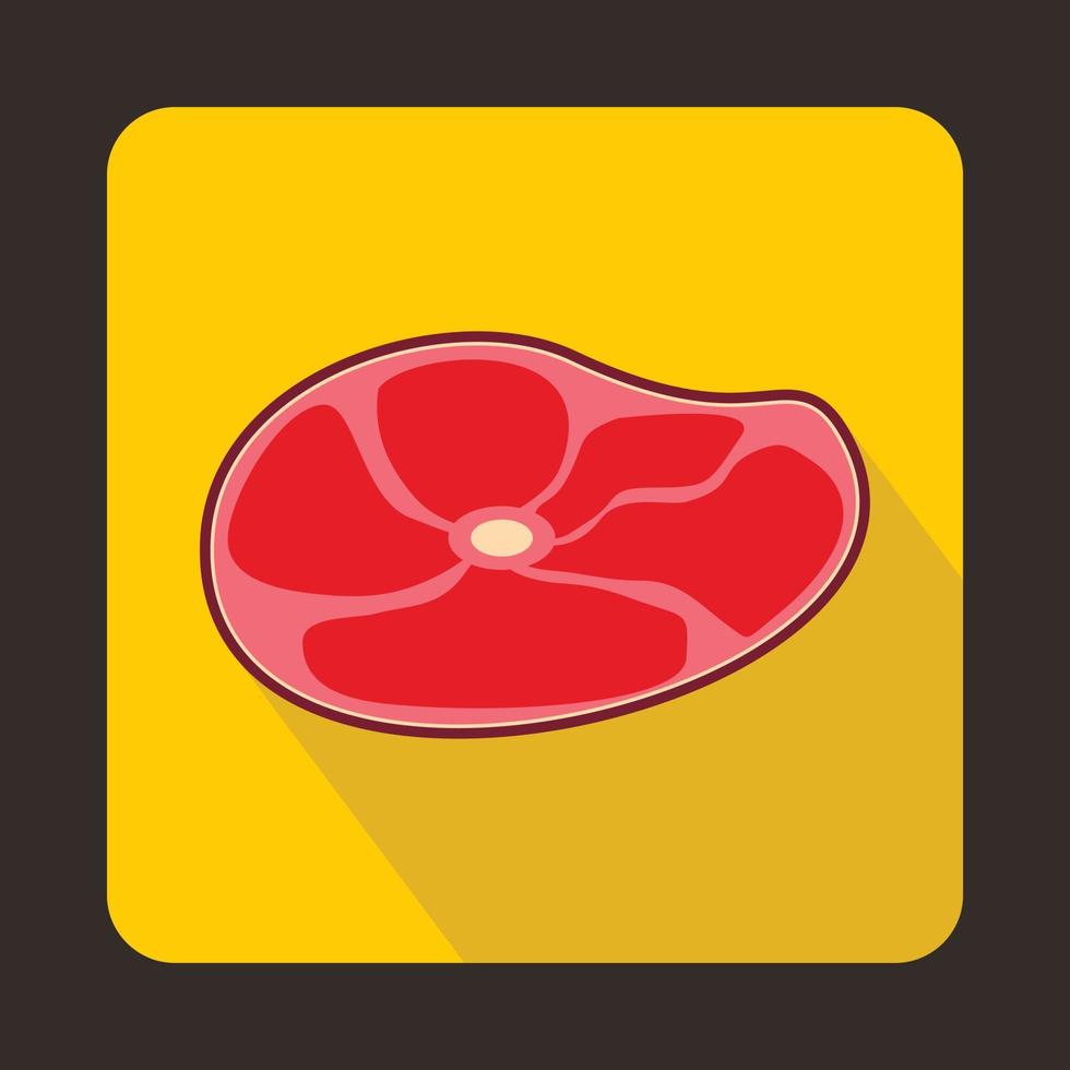 Steak Icon, Flat style vector